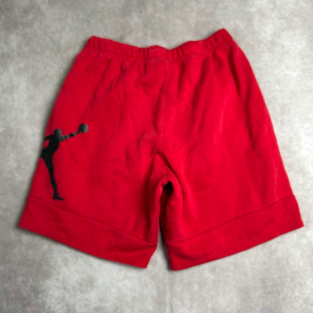 Jordan Jumpman Fleece Shorts Mens Medium Red Black Graphic CK6707-687 - Picture 2 of 9